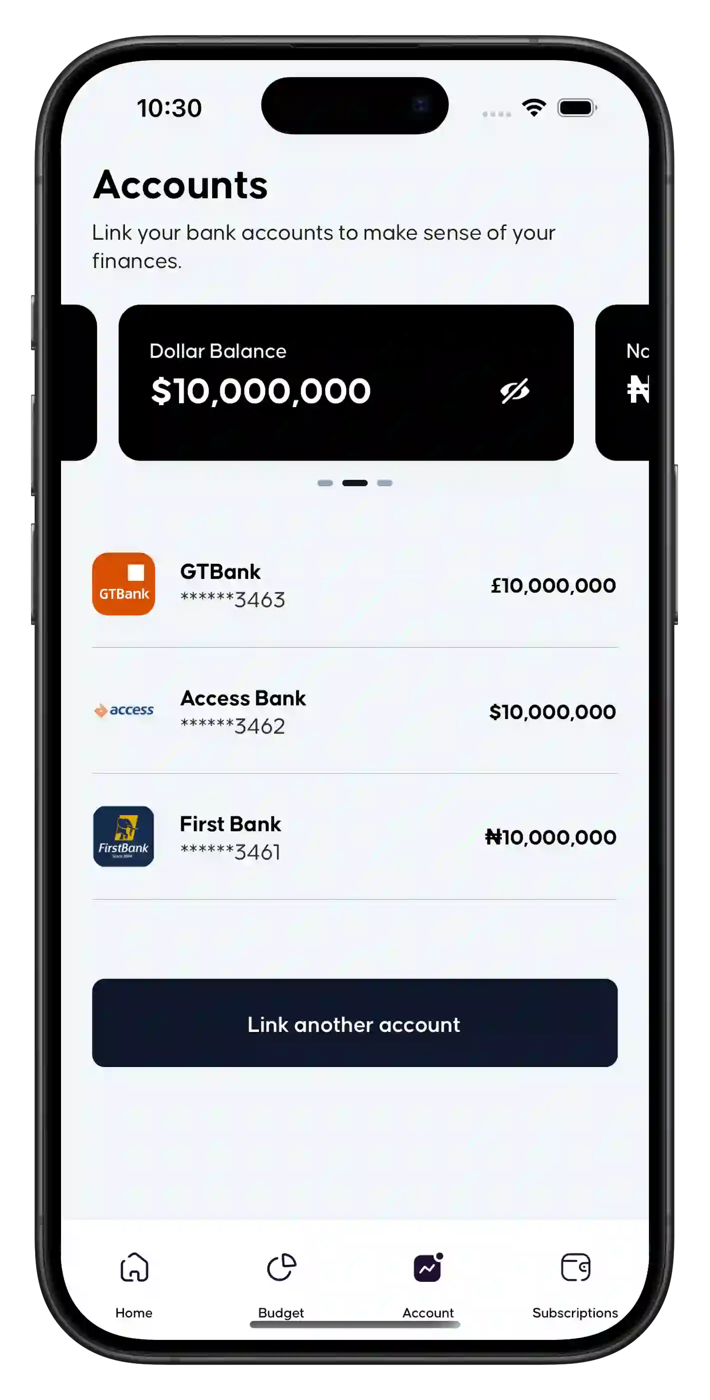 Banka app preview (phone 2)